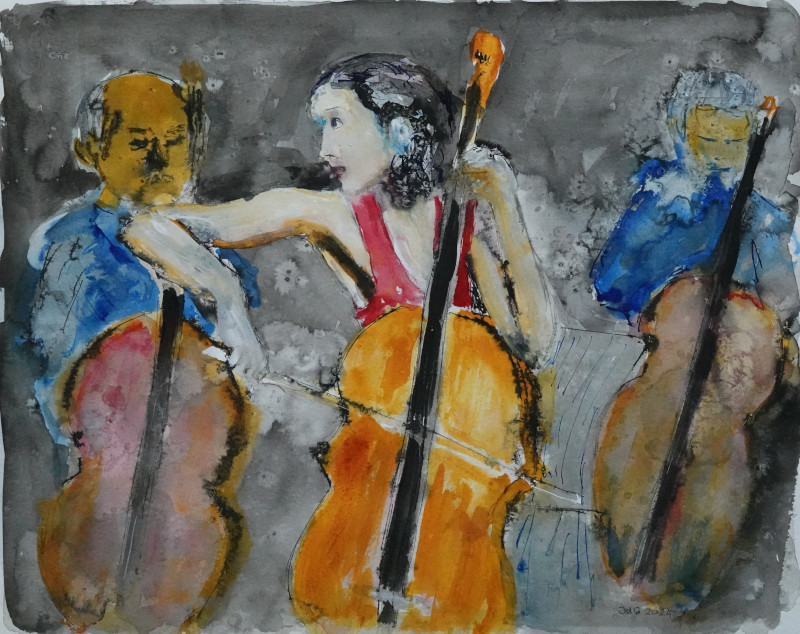 Playing cello